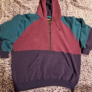 Multi Color Vintage half zip up sweater